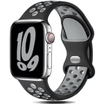 Gulemfy Compatible avec Apple Watch Bracelet - Sport Bracelet 44mm 42mm 45mm 46mm 49mm 38mm 40mm 41mm, Homme Femme Bracelet Silicone Respirant pour iWatch Series SE 10 9 8 7 6 5 4 3 2 1 Ultra