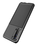 NOKOER Case for Oppo Reno 3/Find X2 Lite, TPU Flexible Material Ultra-thin Cover, Anti-Fingerprint Slim Fit Phone Case [Wear Resistant] [Slip-Resistant] - Black