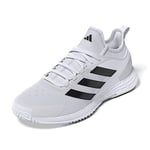 adidas Men's Adizero Ubersonic 4.1 M Shoes-Low (Non Football), FTWR White Core Black Matte Silver, 13 UK