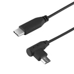 Geekria USB-C to Micro-USB Cable with Mic for Sony WI-1000X WI-H700 MDR-EX750BT