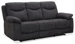 Hagagruppen - Boston 3-sits Reclinersoffa Grått Tyg