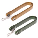 1pc Key Holder Clip Folder U-style Keychain Bag Aluminum Cli Green