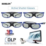 4 Packs Active Shutter 3D Glasses DLP-Link 96~144Hz Rechargeable For Projector k
