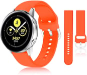 Abasic compatible with Huawei Watch GT 2 (42mm) / Honor Watch Magic 2 (42mm) Watch Strap, Soft Silicone Replacement Bands (20mm, Orange)