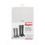 Rayen Adjustable Boot Stretcher | Cut to Size | Easy to Remove | Pack of 4 | 26 x 44 cm, Polypropylene, Translucent, S 27.5 x M 36, L 44 x 26 cm