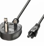 New! C5 Power Cable Cloverleaf For Samsung Chromebook UK Lead 2m/6.5ft