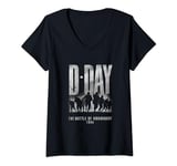 Womens D-Day Anniversary 1944 June 6 The Battle of Normandy V-Neck T-Shirt