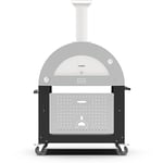 Alfa Forni Chariots pour barbecues et fumoirs de la marque Modèle Base 3 Pizze Moderne Noir