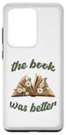 Galaxy S20 Ultra The Book Was Better Funny Retro Book Lovers Wildflowers Idea Case