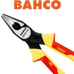 BAHCO VDE Combination Pliers 200mm 8" Insulated Side Cutting Cutters 2628S-200