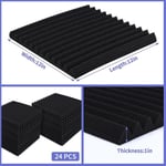 24-pack Akustiska Skumpaneler Ljudisolering Studio Skum Akustik