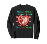 Baby's First Mother's Day On The Inside for expectant mother Sweatshirt