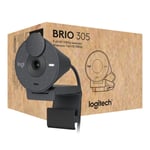 Logitech Brio 305 Full HD 1080P Webcam with Privacy Shutter, Mono Noise Reductio