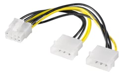 2x 4-pin Molex till 8-pin PCIe