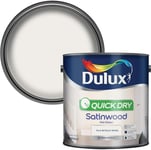 Dulux Quick Dry Satinwood Paint For 2.5 l (Pack of 1), Pure Brilliant White 