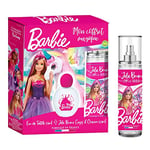 BARBIE coffret-parfum Eau de Toilette enfant fille 30ml + Brume parfumée Corps et Cheveux 100ml Senteur Florale-Fruitée Fabriqué en France