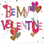 Be My Valentine Valentine's Day Greeting Card Handmade By Talking Pictures