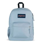 JANSPORT Cross Town Backpack - Class, Travel, or Work Bag with Water Bottle Pocket, Blue Dusk, Blue Dusk, One Size, Daypack Backpacks