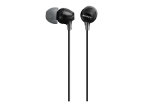 Sony MDR-EX15LP - EX Series - hörlurar - inuti örat - kabelansluten - 3,5 mm kontakt - svart