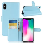 Apple iPhone XR PU Wallet Case Light Blue