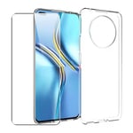 Case for Honor Magic 4 Lite 5G + Glass Screen Protector Clear Gel
