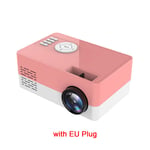Mini projector 1080P portable mini pocket projector supports 23 languages ​​AV USB SD card USB mini home projector