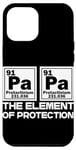 Coque pour iPhone 15 Pro Max Papa chimiste amusant avec inscription chimique