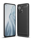 Xiaomi Mi 11 Case, Cruzerlite Carbon Fiber Texture Design Cover Anti-Scratch Shock Absorption Case for Xiaomi Mi 11 (Black)