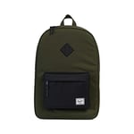 Herschel Heritage Backpack, Forest Night Black Rubber, Classic 21.5L, Heritage Backpack