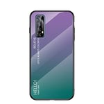 Hülle® Gradient Color Anti-Scratches Glass Case Compatible for OPPO Realme Narzo 20 Pro/OPPO Realme 7 (8)