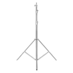Stativ för tripod-lampa i rostfritt stål, justerbar höjd 1-2,8 m, mångsidig kompatibilitet,Silver