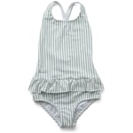 Liewood Amara swimsuit seersucker – Y/D stripe: sea blue/white - 80/86