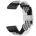 Flätat klockarmband Garmin Fenix 6X Pro - Blackwhite