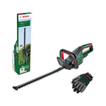 Bosch Cordless Hedge Cutter UniversalHedgeCut 18V-50 (Without Battery, 18 Volt System, Brushless Motor, Blade Length: 50 cm, with XL Gardening Gloves Included, in Carton Packaging) – Amazon Edition