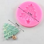 Christmas Tree Fondant Cake Silicone Mold Christmas Cake Decorating Tools Cupcake Chocolate Biscuits Candy Mold DIY Baking Mould,Cc330