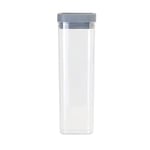 VIGAR - Boîte de rangement - Idéal garde-manger et réfrigérateur - 32 x 10 cm - Homey - Boîte de rangement hermétique avec silicone - Plastique sans BPA - Avec compteur pour spaghetti - Gris