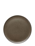 Raw Metallic Brown - Lunch Plate Home Tableware Plates Dinner Plates Brown Aida