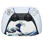 playvital The Great Wave Controller Display Stand for ps5, Gamepad Accessories Desk Holder for ps5 Controller with Rubber Pads