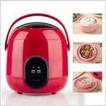 XER Mini Rice Cooker Steamer Rice Cooker Premium-Quality Inner Pot (1.2l/200W/220V) Keep-Warm Function for Cooking Rice, Porridge, Nutritious Eggs,Red