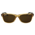 Rectangle Honey Crystal Brown Polarized Sunglasses
