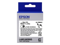 Epson Labelworks Lk-7Wba21 - Svart På Vitt - Rulle (3,6 Cm X 3 M) 1 Rulle (Rullar) Rör - För Labelworks Lw-1000, Lw-300, Lw-400, Lw-600, Lw-700, Lw-Z5000, Lw-Z5010, Lw-Z900