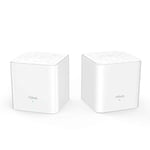 Tenda Nova MW3-2 Mesh WiFi System-Up to 2 Room Coverage. Whole Home WiFi Router and Extender Replacement, AC1200 Mesh Router for Wireless Internet, Works with Alexa, Parental Control, 2-pack