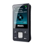 LECTEUR MP3,Black-8 GO--Mini lecteur MP3 Bluetooth de Sport avec Support'écran FM, enregistrement, E Book, horloge, podomètre, lecte