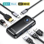 ORICO 6in1 USB-C Hub Type C To USB 3.1 4K HDMI Adapter For Macbook Pro / Air USA