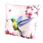 Arthouse Reversible Kotori Scatter Filled Birds Cushion Blush Pink