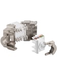 Pro Keystone module RJ45 CAT 6A STP - Silver