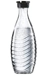 SodaStream Bottle Glass Carafe, 600ml Crystal Bottle fits Crystal Retro Drinks Sparkling Water Maker, BPA Free Reusable Glass Water Bottle, Dishwasher Safe Fizzy Water Bottle for SodaStream Flavours