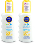 Nivea Sun Kids SPF50+ Sensitive Spray 200ml X 2