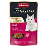 Ekonomipack: Animonda Vom Feinsten Adult Mix Filet 18 x 85 g - Kalv & kycklingfilé