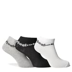 Reebok UNISEX Active Core 3 Pairs CREW SOCKS, white/black/medium grey heather, XL